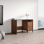 Bureau 1 porte, finition mate blanche, utilisateur unique
