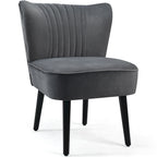 Fauteuil d'appoint sans accoudoirs turquoise/gris, lot de 2