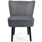 Fauteuil d'appoint sans accoudoirs turquoise/gris, lot de 2