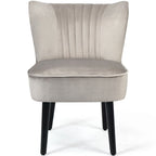 Fauteuil d'appoint sans accoudoirs turquoise/gris, lot de 2