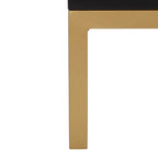 Meuble TV en rotin noir/naturel à 2 portes, L 137 cm – 1 unité
