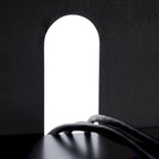 Meuble TV en rotin noir/naturel à 2 portes, L 137 cm – 1 unité