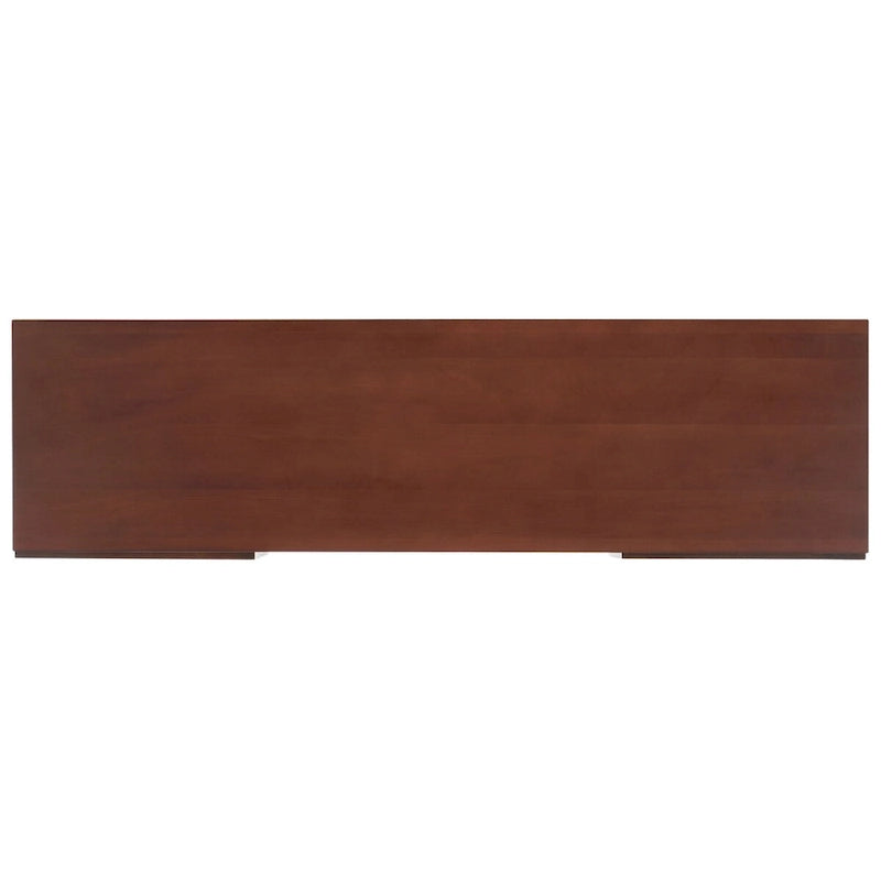 Meuble TV en rotin noir/naturel à 2 portes, L 137 cm – 1 unité