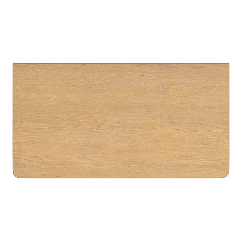 Commode 3 tiroirs marron clair/naturel avec pieds arrondis – 1 personne