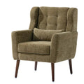 Fauteuil d'appoint rembourré avec oreiller lombaire, 1 place (Avocat/Orange/Beige/Jaune)
