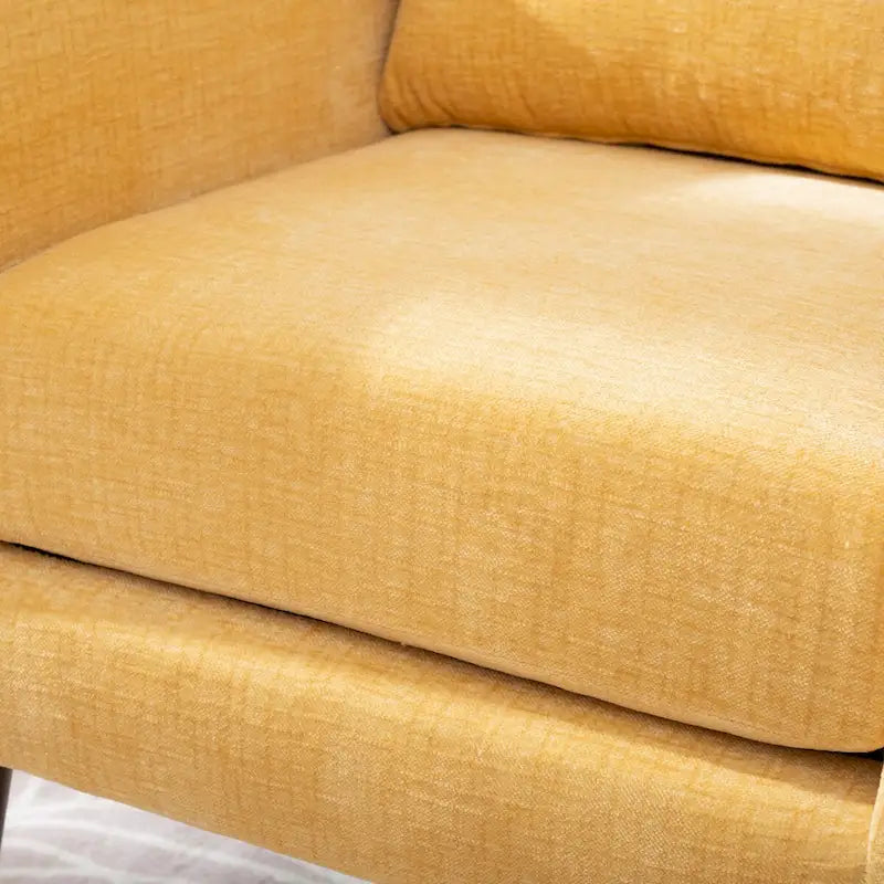 Fauteuil d'appoint rembourré avec oreiller lombaire, 1 place (Avocat/Orange/Beige/Jaune)