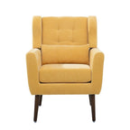 Fauteuil d'appoint rembourré avec oreiller lombaire, 1 place (Avocat/Orange/Beige/Jaune)