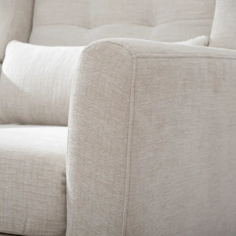 Fauteuil d'appoint rembourré avec oreiller lombaire, 1 place (Avocat/Orange/Beige/Jaune)