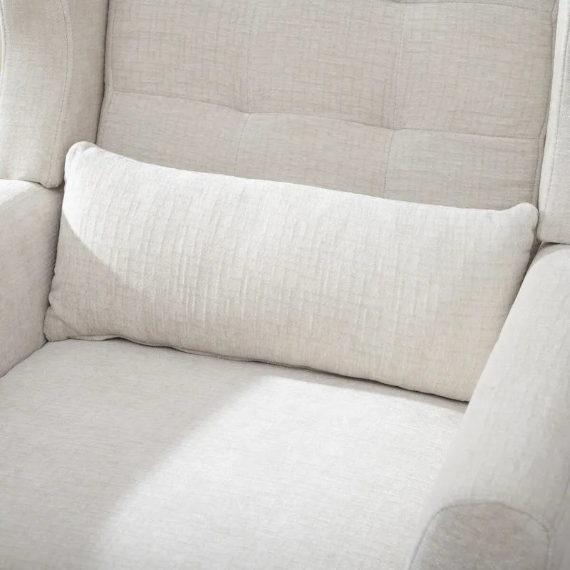 Fauteuil d'appoint rembourré avec oreiller lombaire, 1 place (Avocat/Orange/Beige/Jaune)
