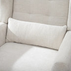 Fauteuil d'appoint rembourré avec oreiller lombaire, 1 place (Avocat/Orange/Beige/Jaune)