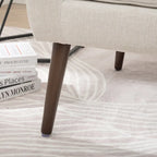 Fauteuil d'appoint rembourré avec oreiller lombaire, 1 place (Avocat/Orange/Beige/Jaune)