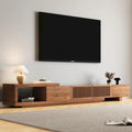 Meuble TV Extensible Noyer pour 1 Pièce, 103L x 15.74P x 13.78H