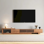 Meuble TV Extensible Noyer pour 1 Pièce, 103L x 15.74P x 13.78H