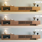 Meuble TV Extensible Noyer pour 1 Pièce, 103L x 15.74P x 13.78H