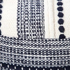 Ottoman bleu 100 % coton, 45 cm, une place
