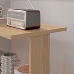 Bureau d'angle en L blanc/naturel, rotatif à 360°, 1 personne